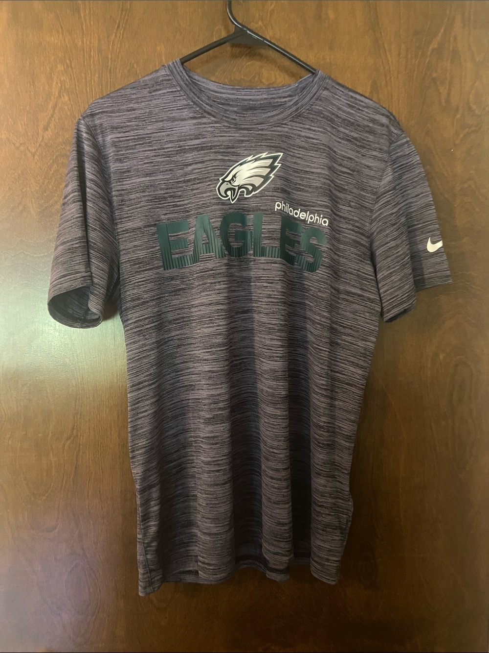 Nike Philadelphia Eagles Heathered Black & Green Short Sleeve Tee